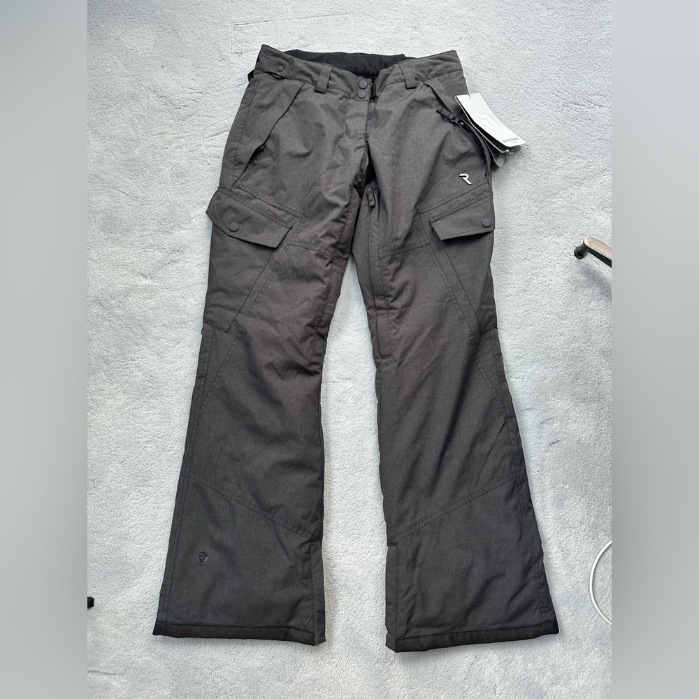 NEW Ripzone Insulated Primaloft Snow Pants Cargo Ski Snowboard Black Size Small